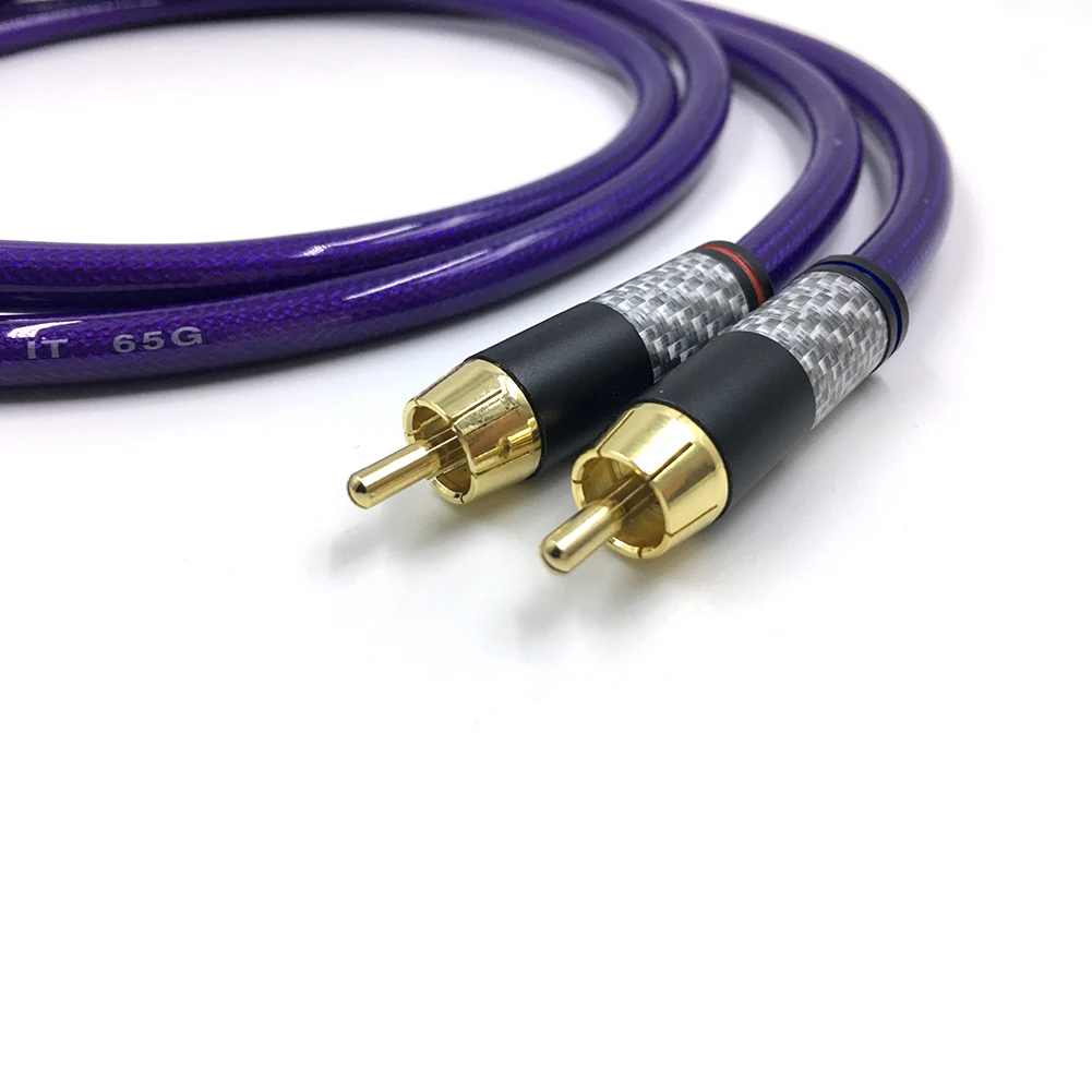 Кабель Hifi Van den Hul MC SILVER IT 65 RCA для подключения аудио позолоченный Удлинительный