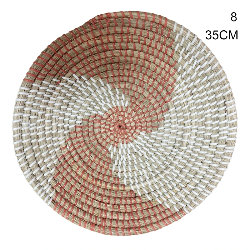 Новая круглая тканая корзина для настенного искусства подвесное украшение