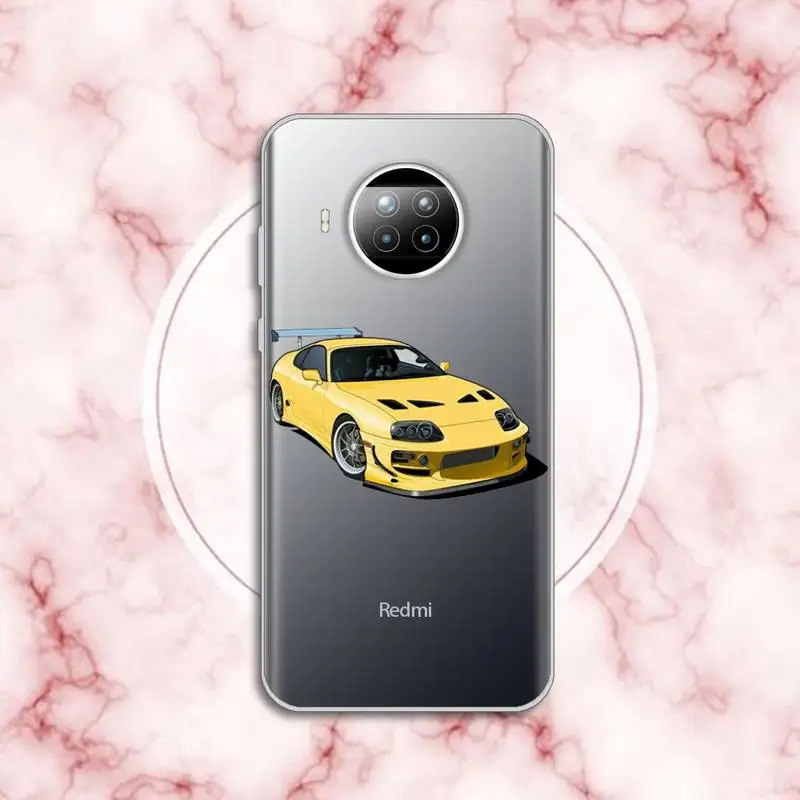 

Sports Cars Male Men Phone Case Transparent for xiaomi redmi note 8 9 9s 11 10t lite pro