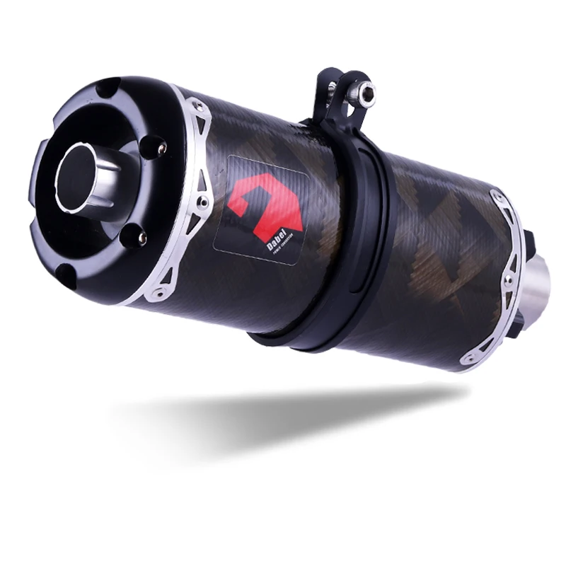 

Универсальный Мотоцикл выхлопная труба из нержавеющей стали глушитель вход 51 мм Escape выхлопные глушители углеродное волокно выхлопная труб...