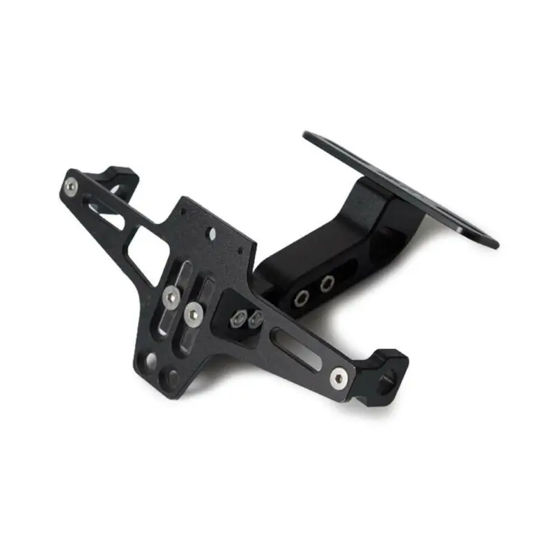 Регулируемый кронштейн держателя номерного знака CNC для мотоцикла + комплект