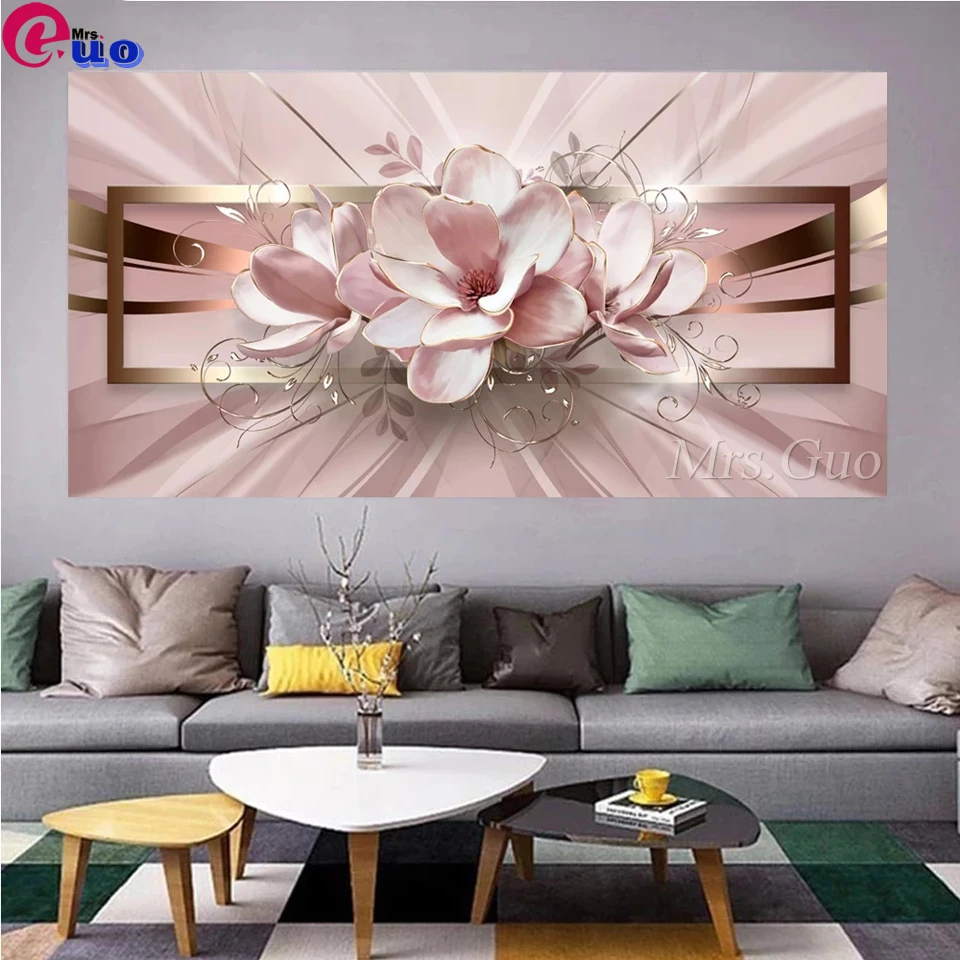 5d алмазная живопись сделай сам картина из розовых цветов орхидеи вышивка