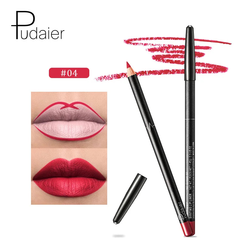 4 1 шт. Новинка Pudaier Lipliner Nude губная помада карандаш стойкий водонепроницаемый матовый для макияжа, косметика для губ 36 цветов - Цвет: 4