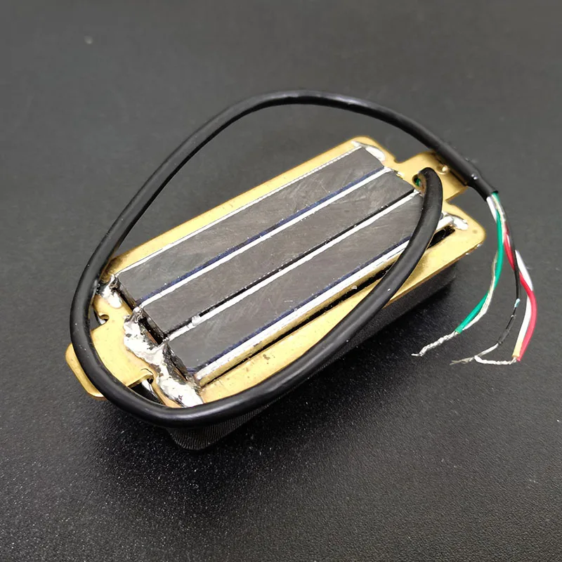 heißer schiene 2 dual klinge elektrische gitarre hohe ausgang track typ vier coil humbucker pickup schwarzweißelfenbein free global shippi