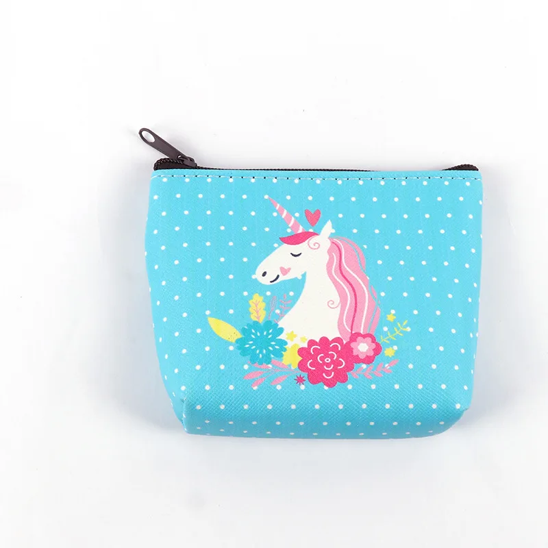 Cosmetic Bag Fashion Women Brand makeup bags Cute Unicorn zero small fresh coin bag headset PVC candy Bags | Багаж и сумки