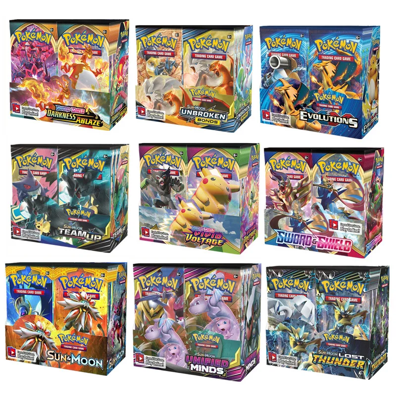 Cartas de Pokemon Tcg: Word & Shield Darkenss Ablaze Rebel, versi&oacute;n de expansi&oacute;n v&iacute;vida y tarjetas de visualizaci&oacute;n, juguetes de juego, regalo para ni&ntilde;os, 324 unids/caja-0