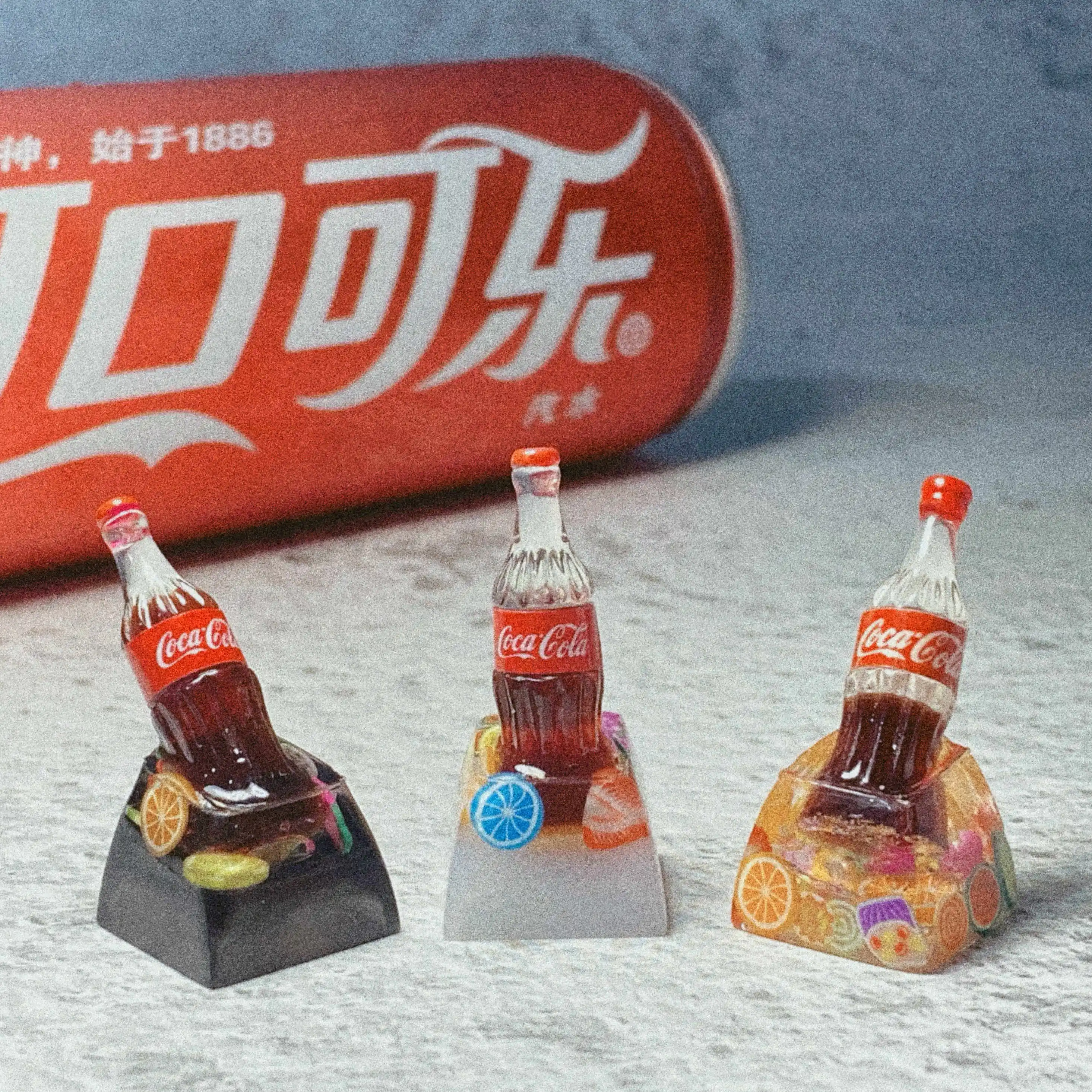 

For Game Mechanical Keyboard Keycap Stereo Cola Transparent Keycap Is Suitable For Cherry MX Switch