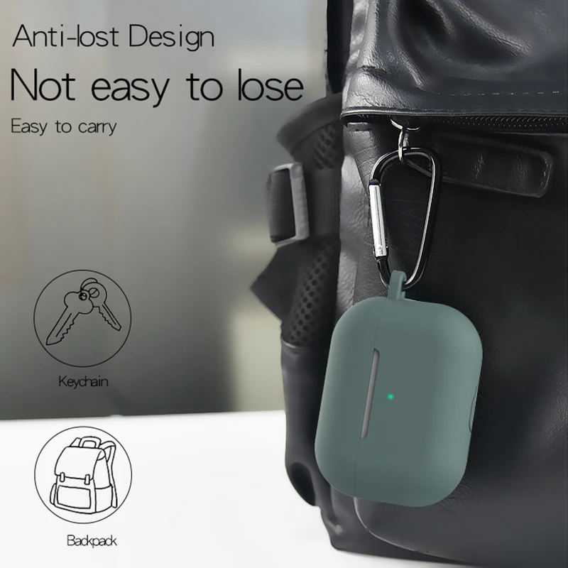 3 в 1 силиконовый чехол для Apple AirPods Pro беспроводные Bluetooth наушники защита от потери