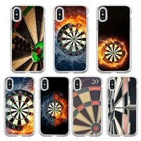 dart flame fire shooting game phone case transparent soft for iphone 5 5s 5c se 6 6s 7 8 11 12 plus mini x xs xr pro max