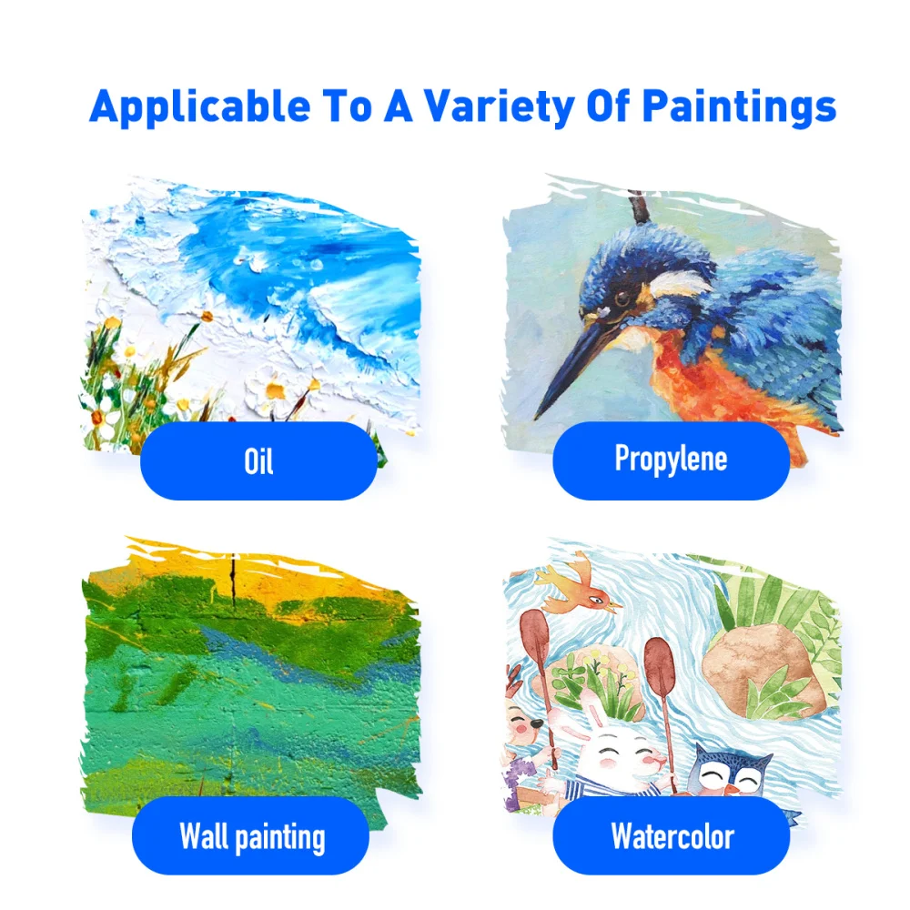 

ULTNICE 4pcs Children's Art Painting Brushes Kids Paint Brush Set Beginners Painting Practice Set