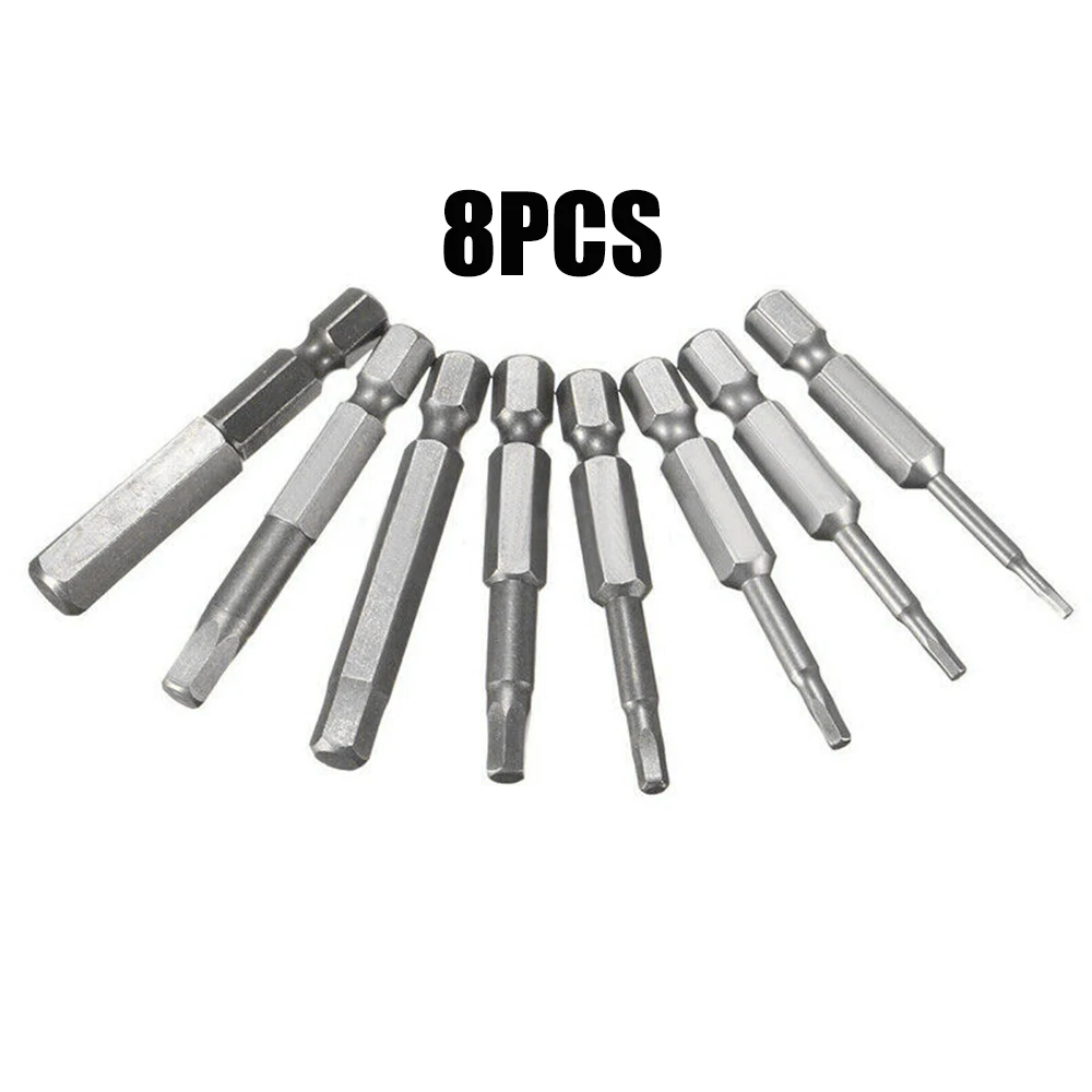 

8pcs Electric Drill Magnetic Hex Head Screwdriver Bit Alloy Steel Quick Release