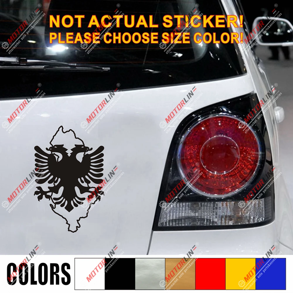 Наклейка с изображением карты Албания орела наклейка албанским автомобилем