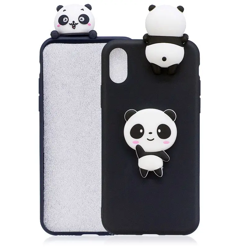 6 Для Coque iPhone X iPhone 5 5S se чехол 3D панда кактус силиконовый чехол для Funda iPhone 6 6S 7 8 Plus XR XS Max чехол etui - Цвет: 6