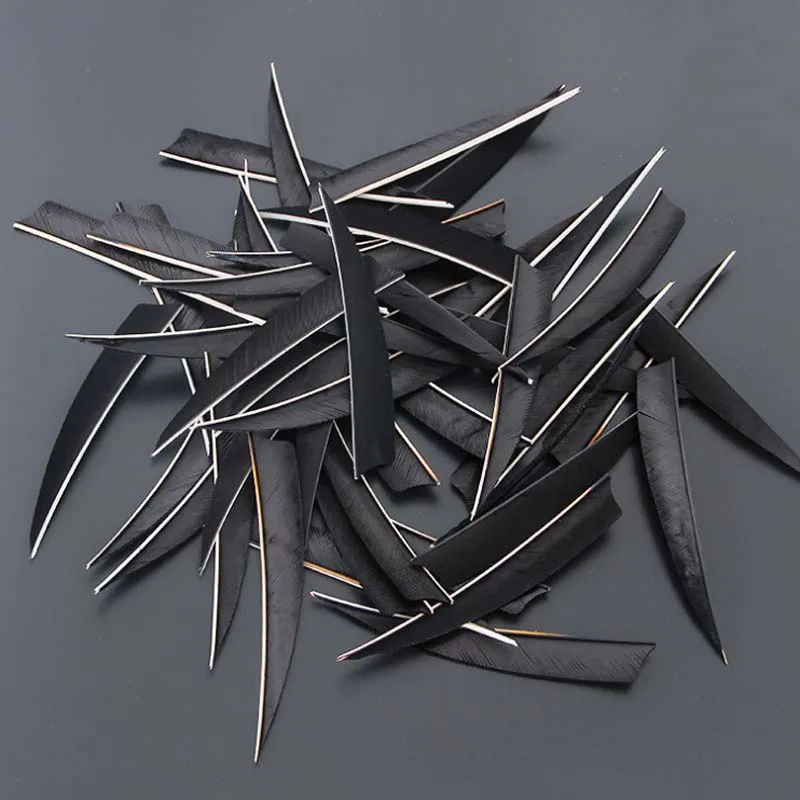 4 цвета стрельба из лука турецкое перо дюйма охотничьи лопасти-стрелки Флетчинг