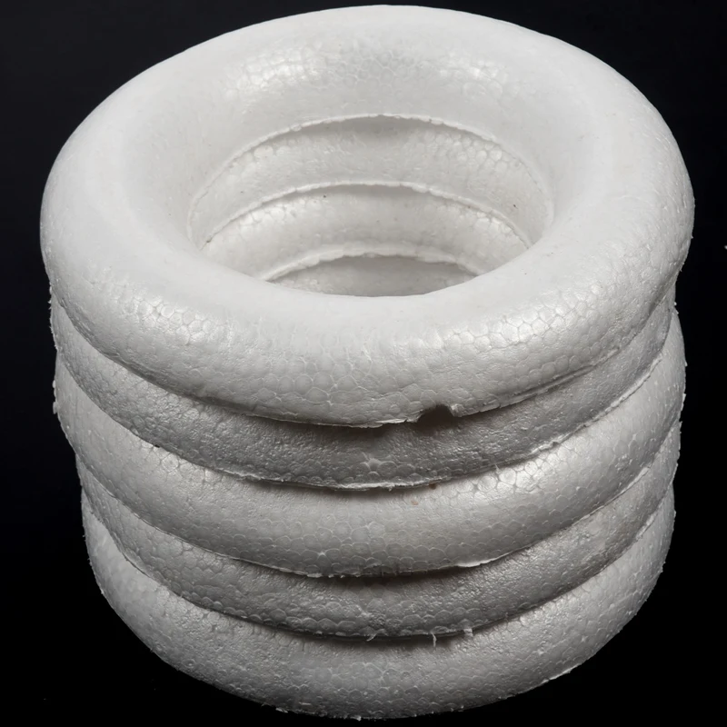 Горячий-Craftmill полукруглые поролоновые кольца/венки 25 см-коробка (5) | Дом и сад