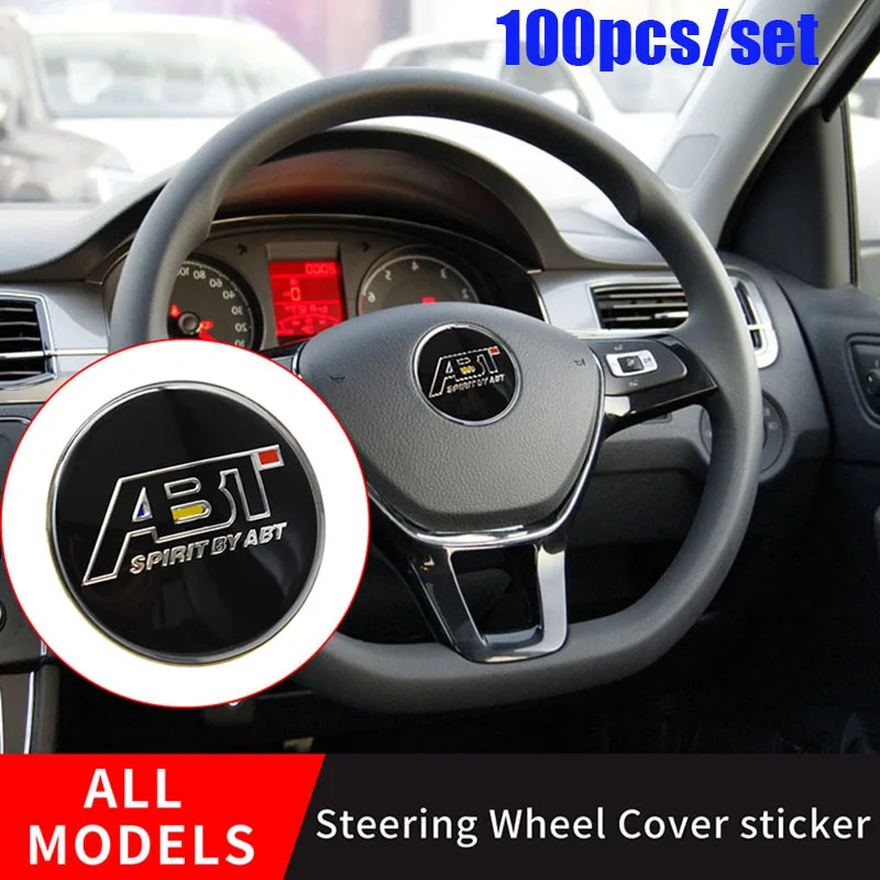 Оптовая продажа 100 шт./компл. для GOLF Beetle Polo CC Tiguan Passat B6 B7 MK5 45 мм ABT логотип