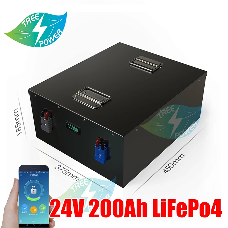

Мощный литиевый аккумулятор LiFepo4 24 в 3,2 Ач глубокого цикла, аккумуляторная батарея в с BMS для инвертора электроинструментов + зарядное устрой...