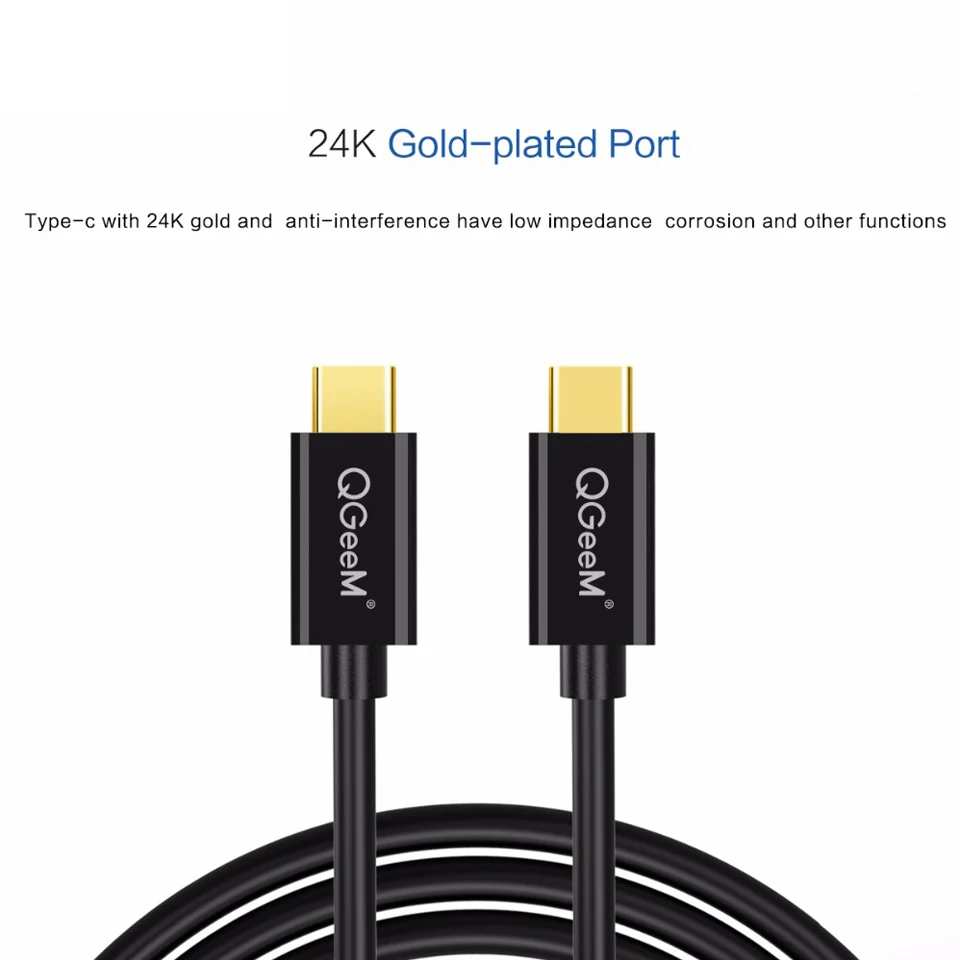 QGeeM USB C кабель usb type Кабель зарядного устройства для MacBook ChromeBook Pixel Nexus 5X/6P Lumia