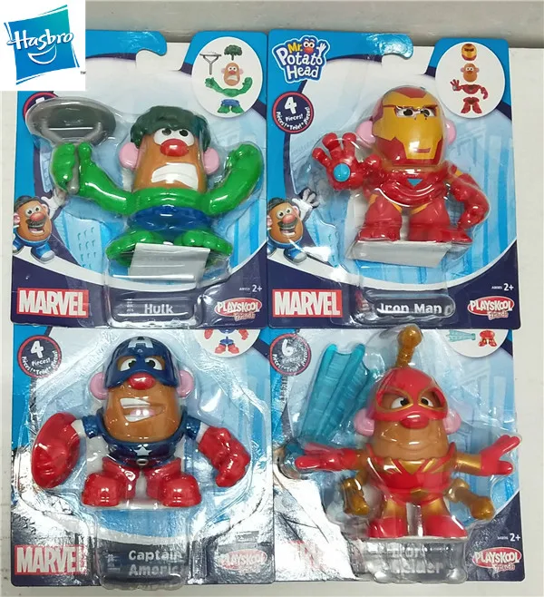 Hasbro Marvel Mr. Potato Doll Assembled Doll Large Capsule Hulk Iron Man Captain America Toy Gift