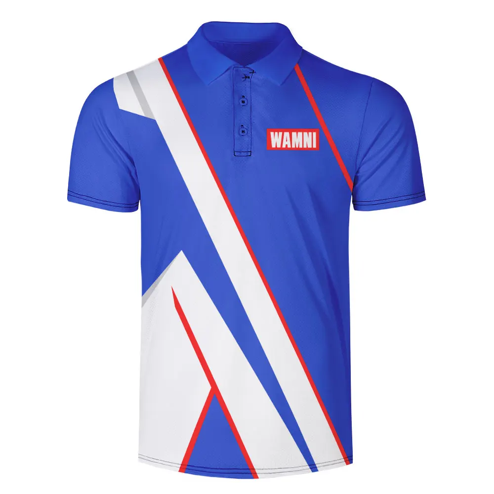 WAMNI брендовая модная быстросохнущая Мужская рубашка для бадминтона 3D теннисная