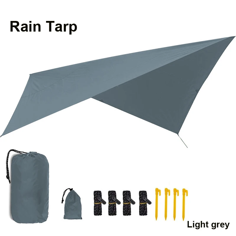 Rain Tarp Гамак-парашют для кемпинга выживания садовая уличная мебель Досуг Спящая Hamaca путешествия двойной гамак 300*200 см - Цвет: Rain Tarp