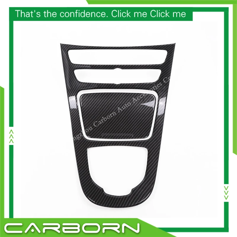For-Mercedes E class W213 Center Console panel Trim for-Benz W238 Carbon Fiber Gear Shift Panel Cover 2 pieces 2016 2017 2018 | Автомобили