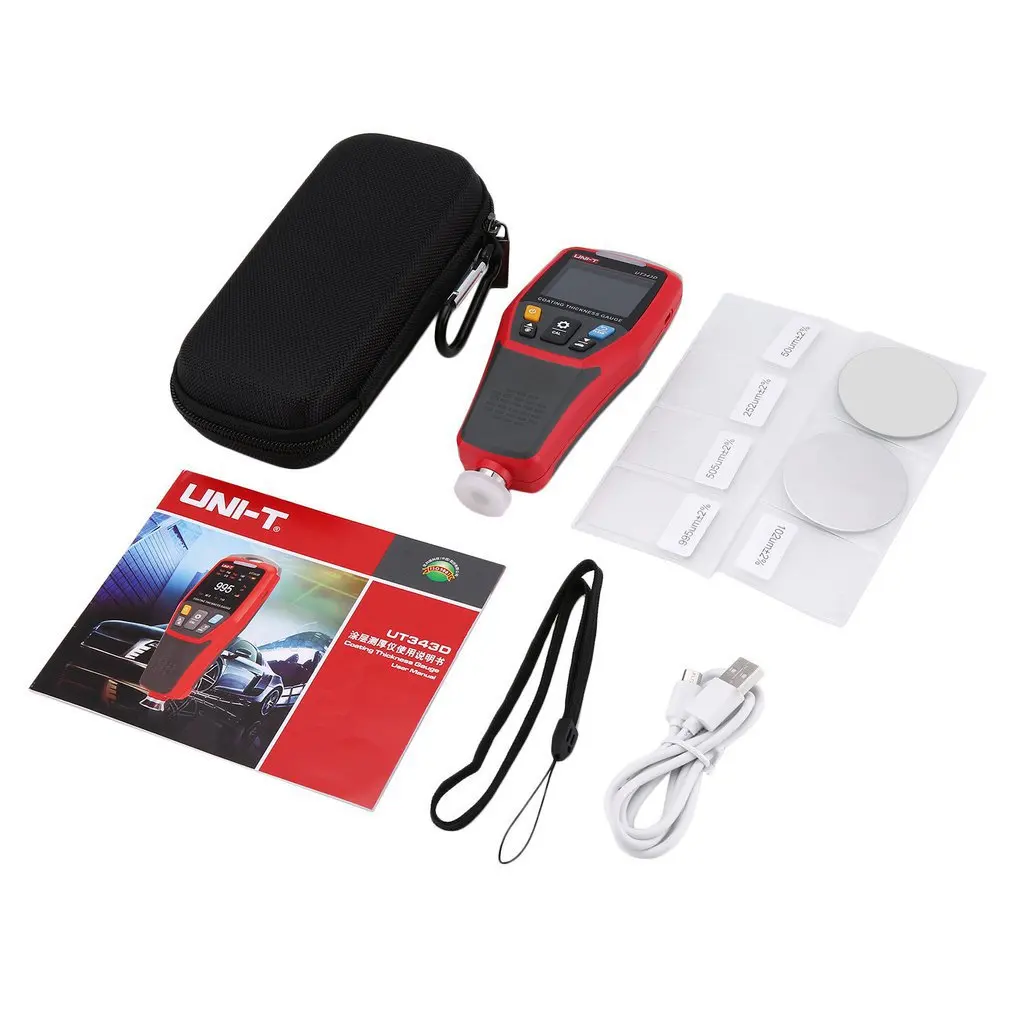 

UNI-T UT343D Digital Coating Thickness Gauge Car Paint Thickness Meter Paint Thickness Tester Metal Width Measuring Instrument