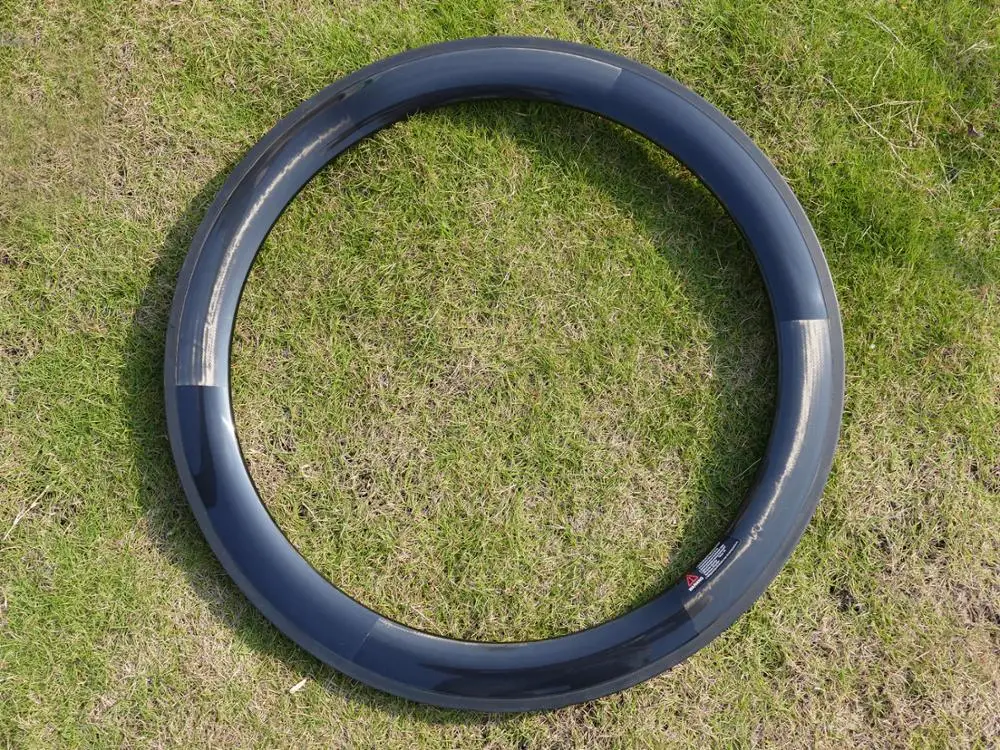 

C6 High Quality Full Carbon Road Bike Clincher Wheel Rim Basalt Brake Surface Rim Depth 60mm Width 27mm Including 1 Pair