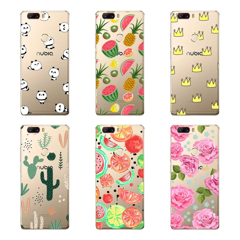 Soft TPU for zte nubia M2 lite z11 mini s z17 Case flower Cover Phone protect cases shell |