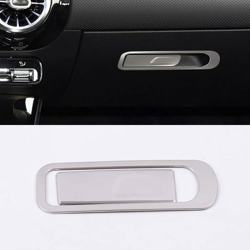 

Car Products Fit for Benz A Class W177 V177 2019-2021 Accessories Front Glove Storage Box Handle Cover Trim 2pcs Interior Parts