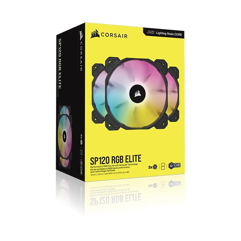 Corsair SP120 RGB ELITE Trible FANS, Corsair 140 RGB ELITE Dual FANS 2022