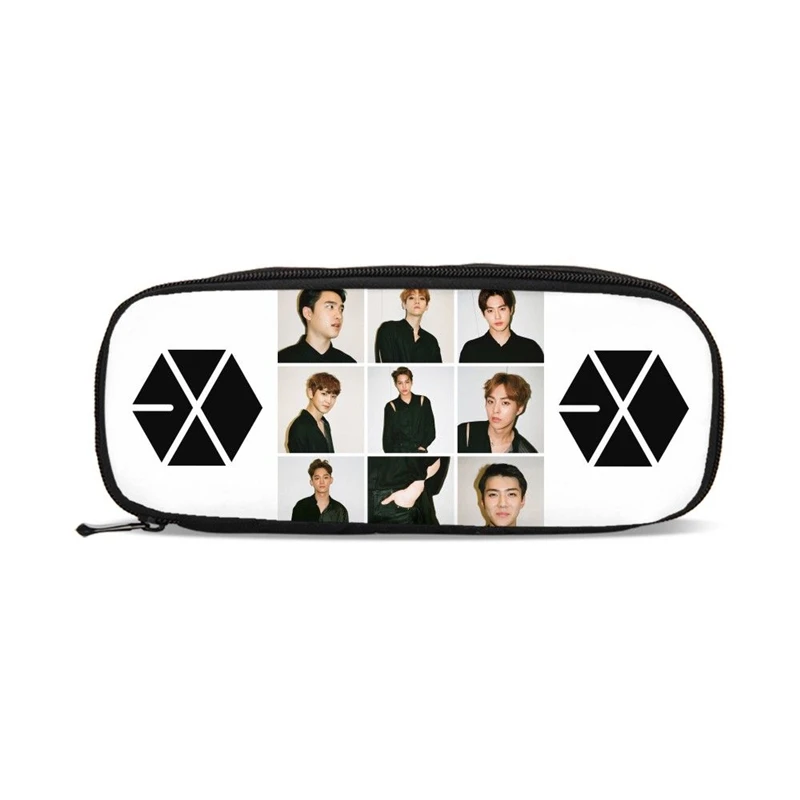 3D Kawaii детский чехол карандаш EXO Canvas Подарочный органайзер для девочек кошелек