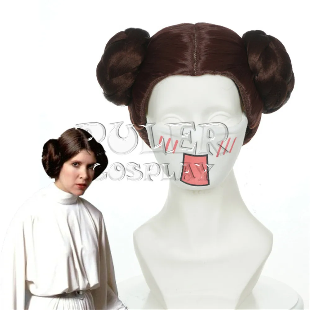 Звездные войны: The Rise of Skywalker принцесса Лея органа Solo парик короткие коричневые