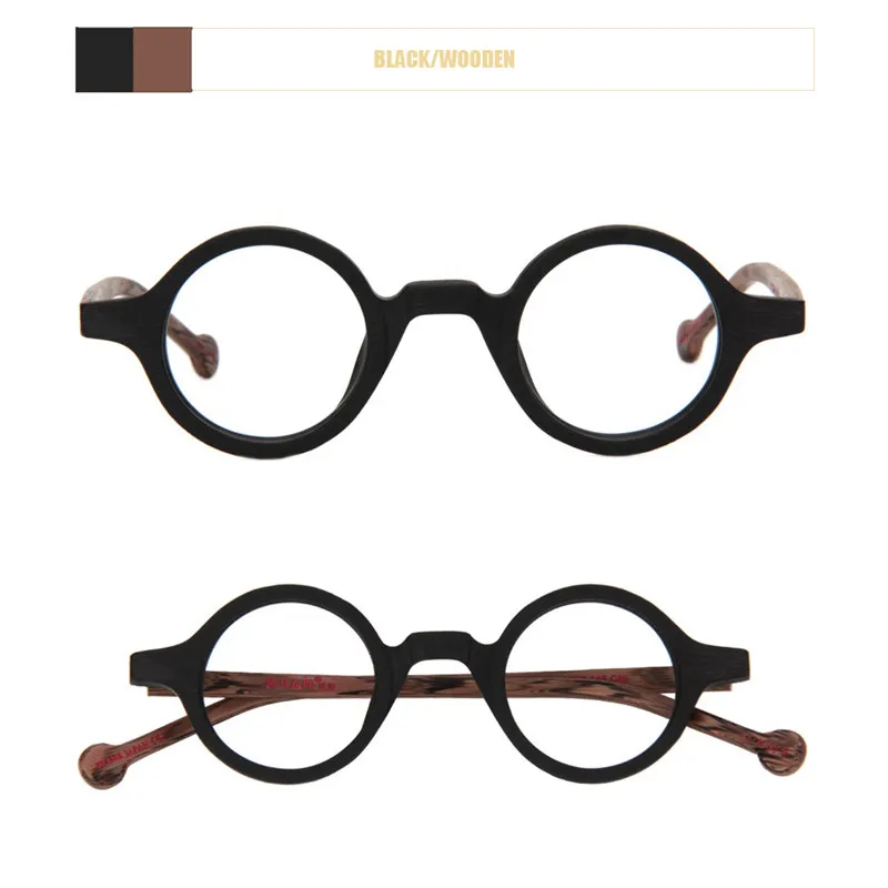 Мужские и женские очки в стиле ретро круглые из ацетата с прозрачными линзами