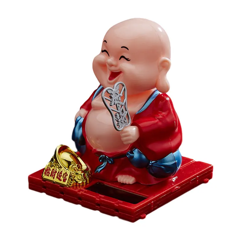 

Solar Cartoon Creative Little Monk Car Decoration Rotating Monk Car Decoration Brings Little Novice Monk Shaking His Head Toy