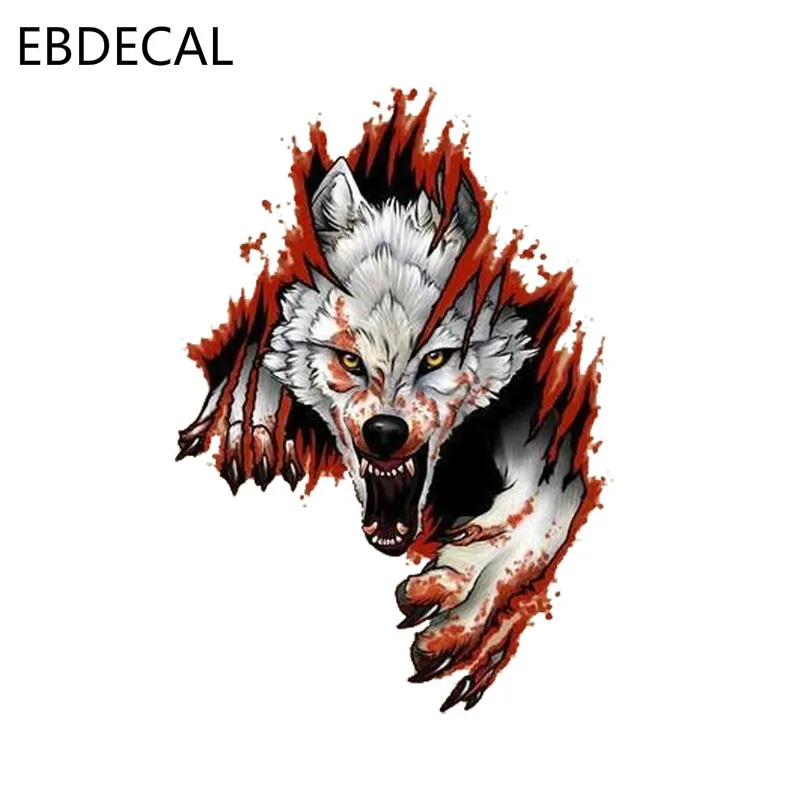 EBdecal Смешные злые волки для Авто/бампер/окно/наклейка на стену наклейки DIY Декор