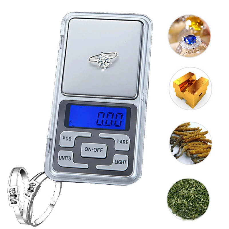 Цифровые весы 100/200/300/500 г 0 01/0 1 высокоточные карманные с подсветкой кухонные для