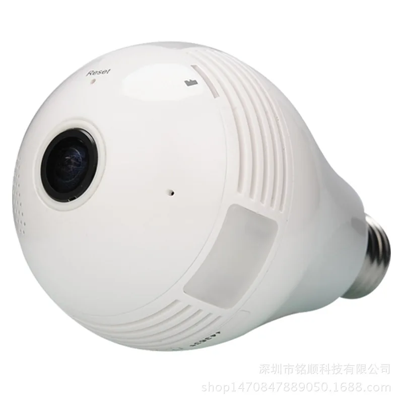 Панорамная светильник рыбий глаз 1080P HD Wi Fi 360|Компактные видеокамеры| |