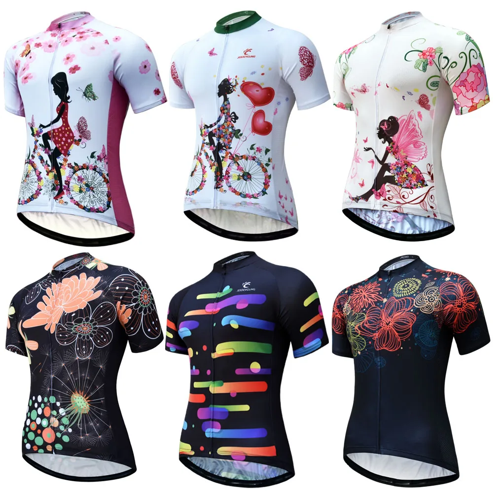 

Трикотажная женская для велоспорта, дышащая, не скатывается, с коротким рукавом, для шоссейной команды, летняя одежда