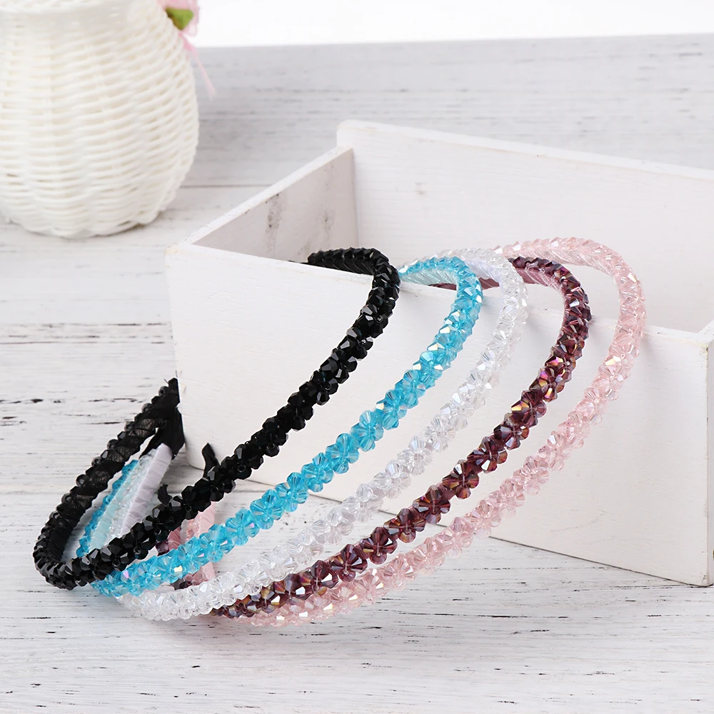 1 шт. обруч для волос с кристаллами стразы девушек украшение модные украшения