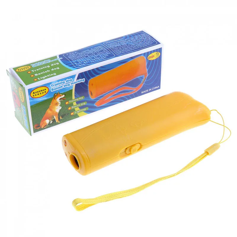 

Ultrasound Pet Dog Training Repeller 3 in 1 LED Flashlight Control Trainer Device Anti Barking Stop Bark Deterrents Drive Dog
