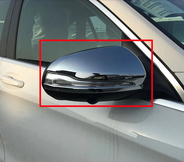 

For Benz C Class W205 2014-2017 ABS Chrome Car Accessories Side Mirror Cover Trim Rear View Cap Overlay Molding Garnish