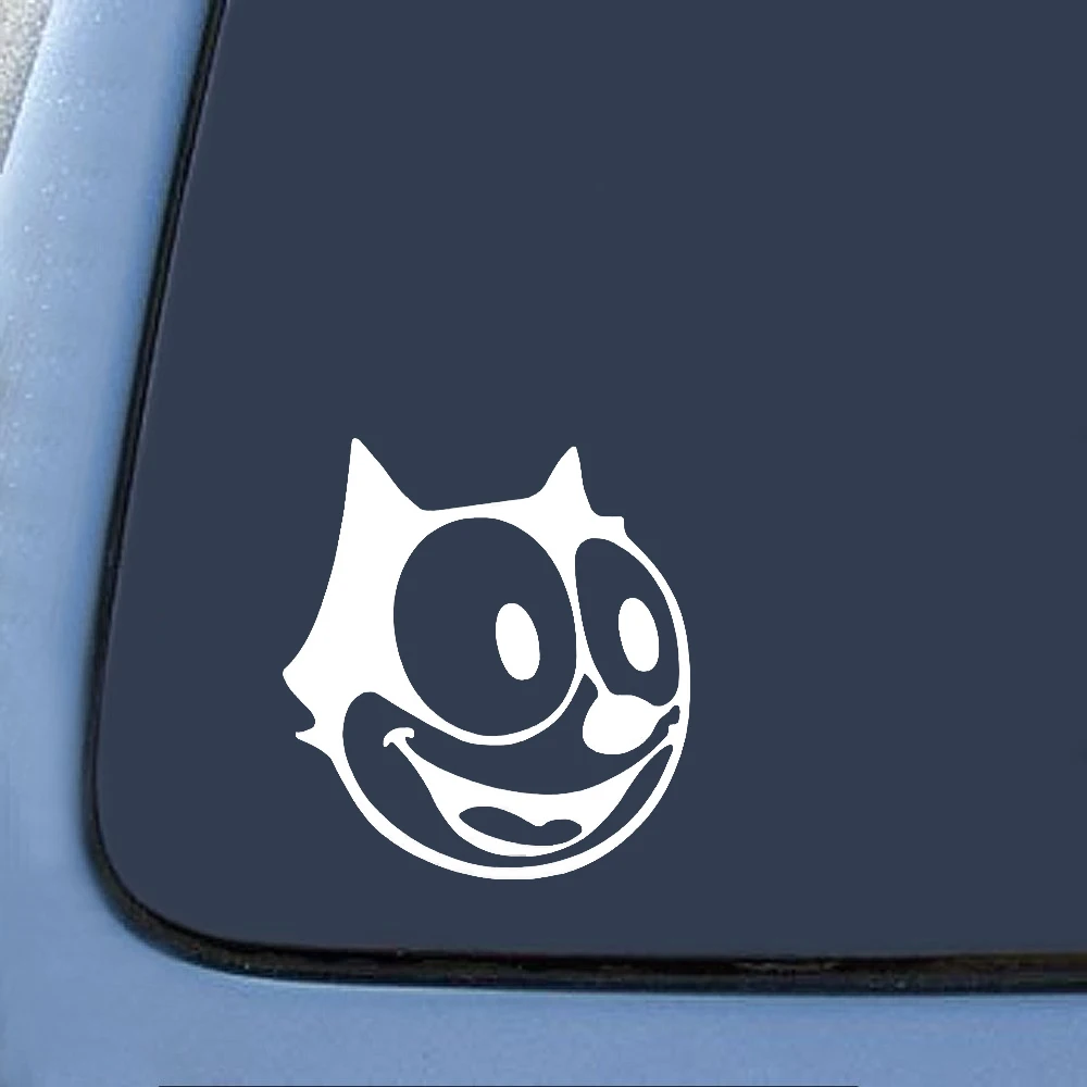 

15x15cm Feli Cat Face Funny Cartoon Decal Vinyl Car Sticker Comics Character Waterproof New