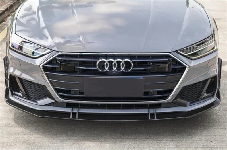 Диффузор переднего бампера для Audi A7 S7 2019 2020 2021 из углеродного волокна спойлер