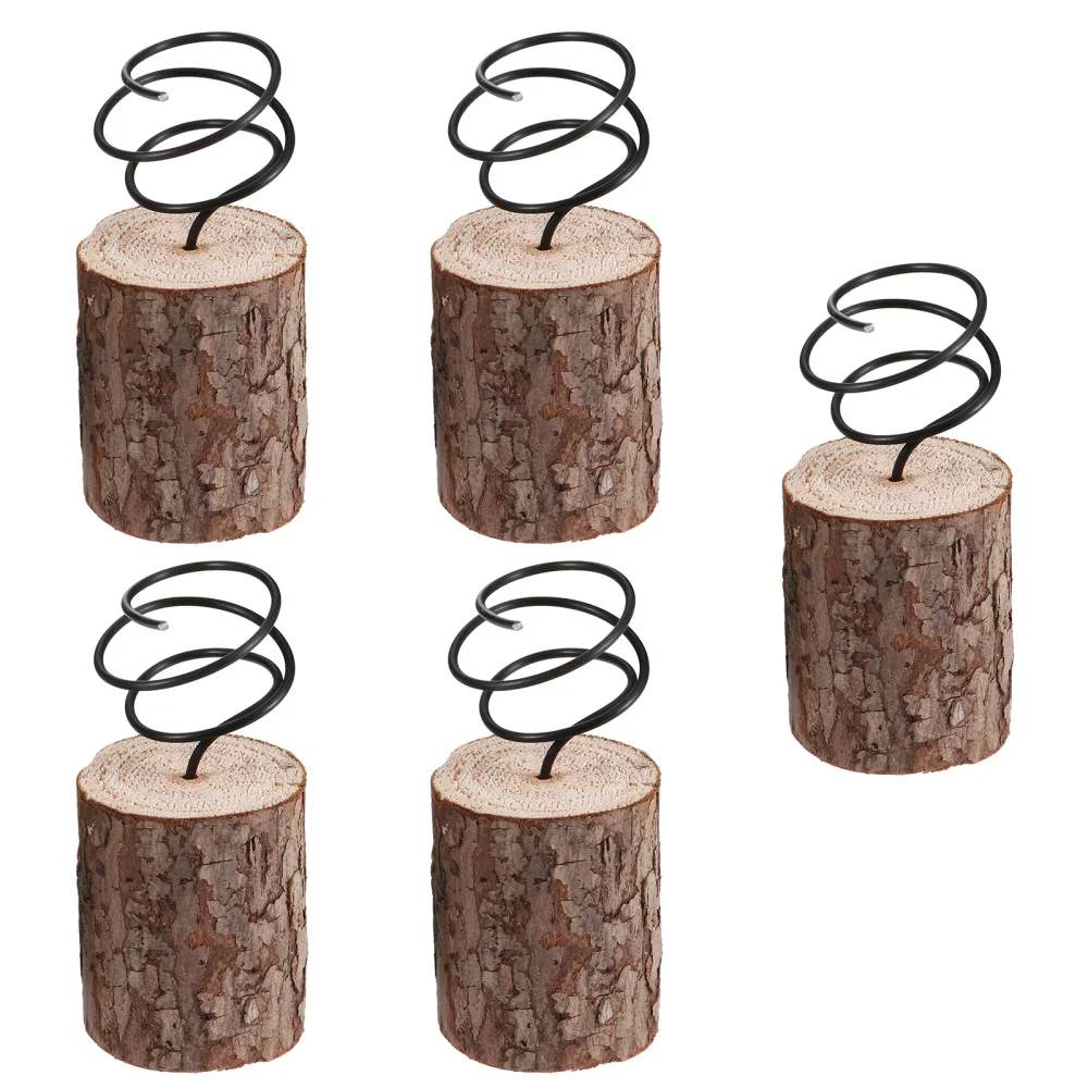 

5Pcs Decorative Wood Air Plant Stand Holder Tabletop Air Plant Planter Rack
