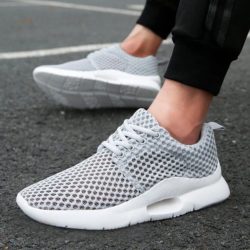 

Кроссовки мужские дышащие сетчатые беговые кроссовки удобная обувь laceleisure спортивная обувь большого размера