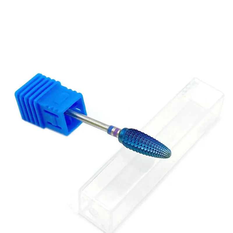 5 шт. синий карбид вольфрама буры Нано покрытие ногтей сверло стоматологический