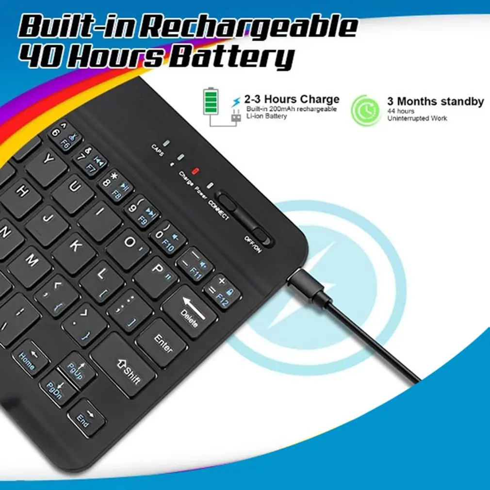 Мини-клавиатура с Bluetooth беспроводная клавиатура для iPad Apple Mac планшета