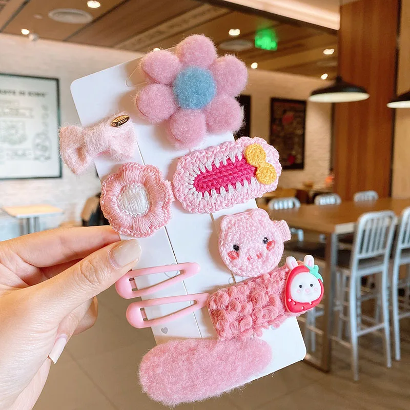 

Korean Version Of Children Autumn And Winter Plush Animal Hair Accessories Cartoon Does Not Hurt Hair BB Clip Exquisite Jewelry