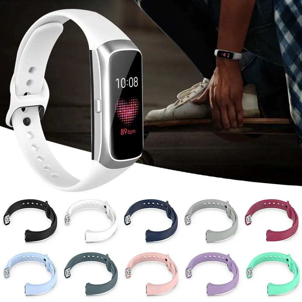 Силиконовые спортивные часы ремешок на запястье ремешок для samsung Galaxy Fit SM-R370 смарт-браслет Ремешки для наручных часов аксессуары
